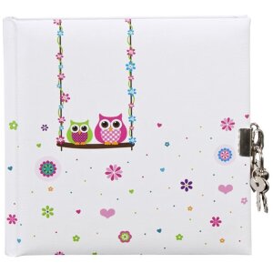 Goldbuch Tagebuch EULE 16,5x16,5 cm 96 weiße Seiten