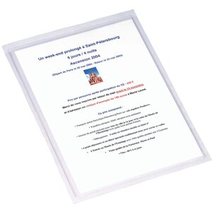 Packung mit 10 Stück Schutzhüllen selbstklebend...