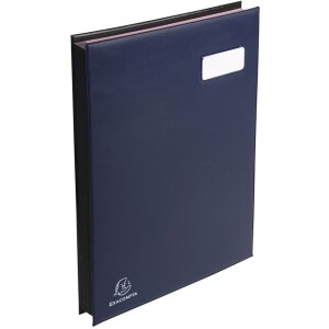 Unterschriftenmappe 654729E - 24 Fächer blau