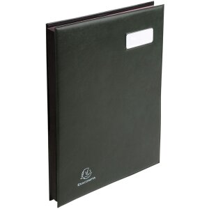 Unterschriftenmappe 654799E - 24 Fächer dunkelgrün