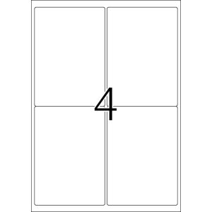 Adresné štítky HERMA Premium A4 99,1x139 mm biely matný papier 100 ks.