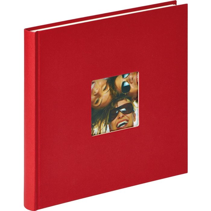 Walther design fotoalbum Fun red 26x25 cm 40 bielych strán