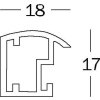 Trendstyle plastový rám 50x70 cm oceľ