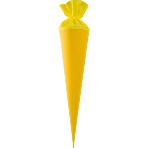 Goldbuch Schultüte gelb 70 cm mit Filz Buntkarton...