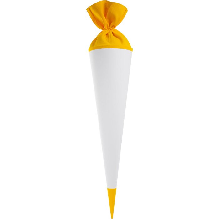 Školský kužeľ Goldbuch craft žlto-biely 70 cm