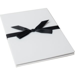 HNFD Leporello Lona biela 12 fotografií 11x16 cm prémiová imitácia kože ozdobná mašľa