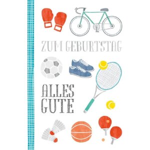 Artebene Karte Geburtstag  Sport