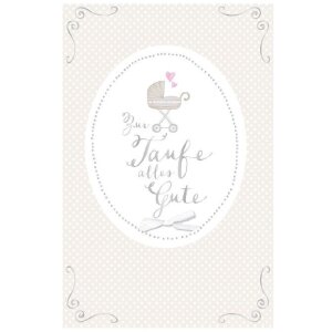 Artebene Karte Taufe  Kinderwagen  Schleife