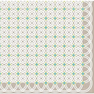 Artebene obrúsky kruhový vzor taupe 33x33 cm