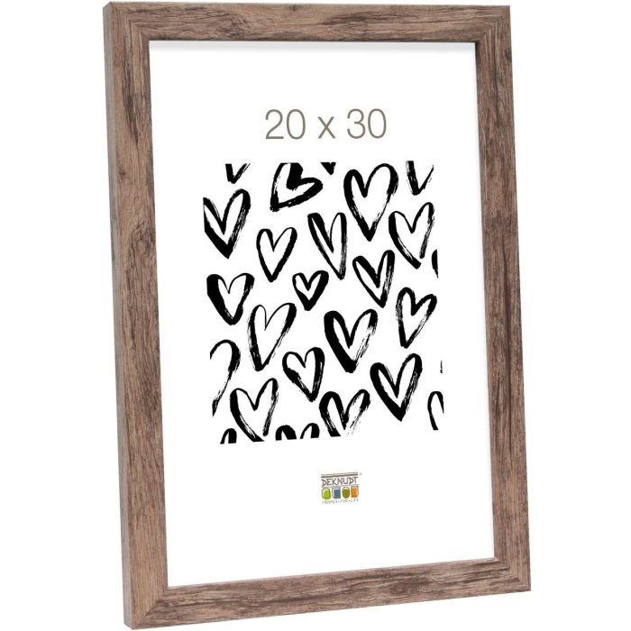 Drevený rám S45R bloková lišta 20x25 cm hnedý