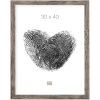 Drevený rám S45R bloková lišta 50x70 cm sivo-béžová