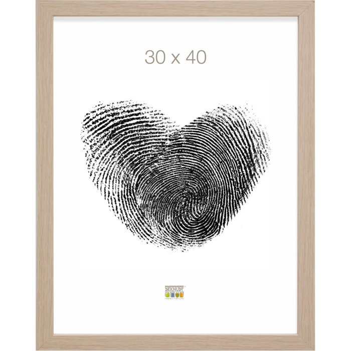Drevený rám S45R bloková lišta 30x40 cm dub