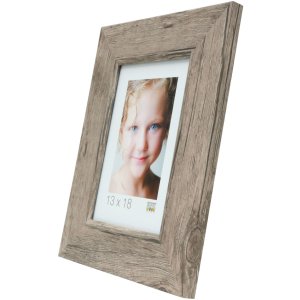 Drevený rám S48SH 20x20 cm sivo-béžový