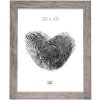 Drevený rám S48SH 20x20 cm sivo-béžový