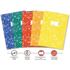 Chránič na zošity A4 SCHOOLYDOO zelený