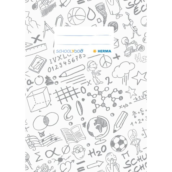 Chránič na zošity A5 SCHOOLYDOO biely