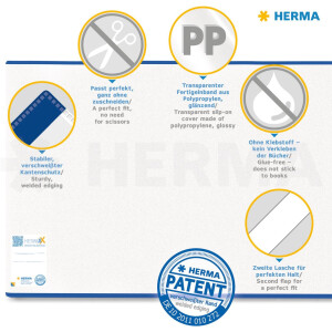 HERMÄX chránič na knihy delfín 270 x 540 mm