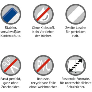 HERMÄX Topmodel chránič na knihy 270 x 540 mm