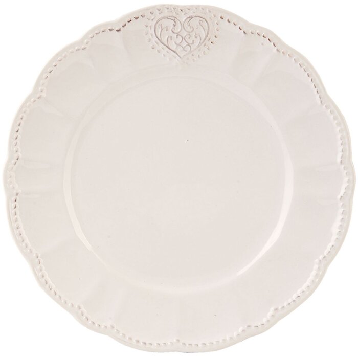 Keramický tanier Clayre & Eef HEART 21 cm
