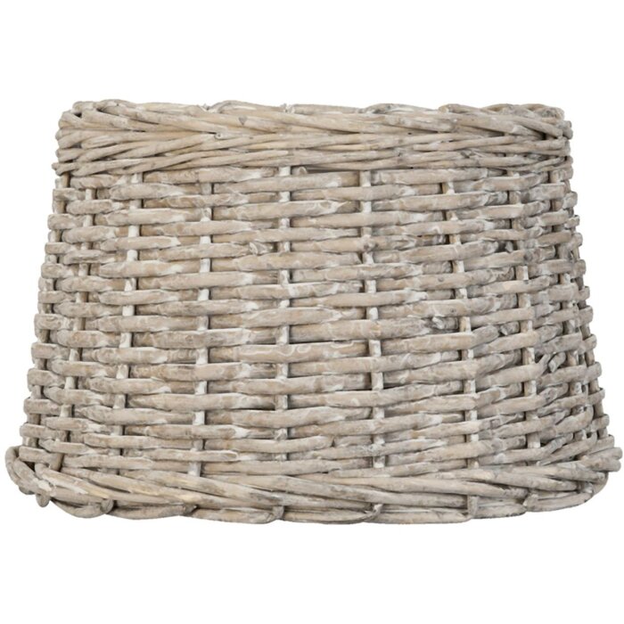 Clayre & Eef 6LAK0260 Závesné tienidlo Ø 30x19 cm Béžový ratanový kruh