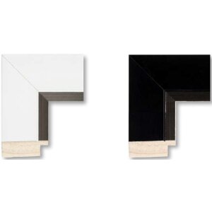 Ceanothe Holzrahmen Orion breites Flachprofil, farbige Innenkante