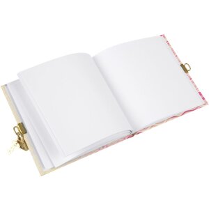 Goldbuch Tagebuch Flower Kolibri 16,5x16,5 cm 96 weiße Seiten