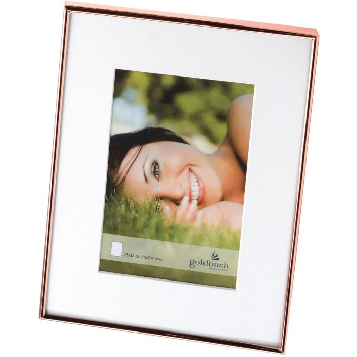 Kovový rám Jemná meď 13x18 cm