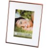 Kovový rám Jemná meď 13x18 cm