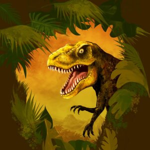 Školský kužeľ 70 cm Dino