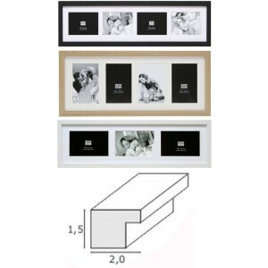 Drevený rám S66K 10x15 cm, 13x18 cm a 15x20 cm - 2 až 4 fotografie