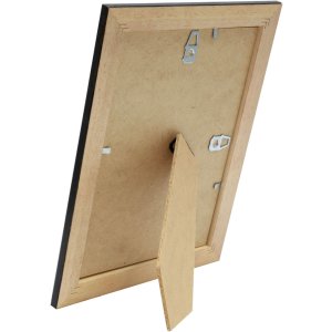 Deknudt klasický drevený rám S222H3 hnedý so zlatým okrajom 18x24 cm