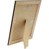 Deknudt klasický drevený rám S222H3 hnedý so zlatým okrajom 18x24 cm