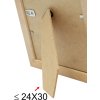 Deknudt klasický drevený rám S222H3 hnedý so zlatým okrajom 18x24 cm
