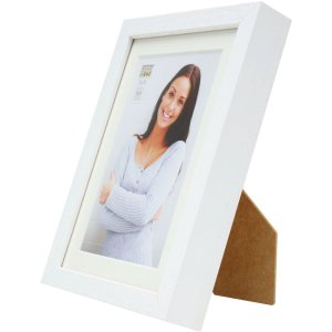 Drevený rám S223K 10x15 cm biely