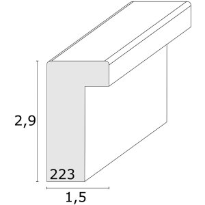 Drevený rám S223K 20x30 cm taupe