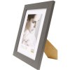 Drevený rám S226K 10x15 cm sivý