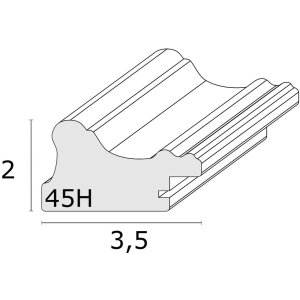 Rám na obraz S45HD strieborný 15x15 cm