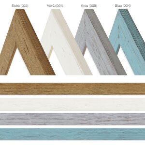 Drevený rám H750 normálne sklo 10x10 cm dub