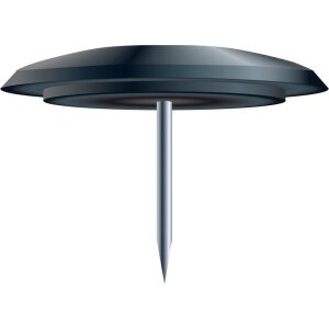 Exacompta Reißnägel Ø10 mm 40 Stück Blisterbox vernickelt abgerundeter Kopf