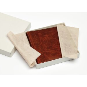 Walther fotoalbum z pravej kože Madrid terrabrun 32x32 cm 80 krémových strán