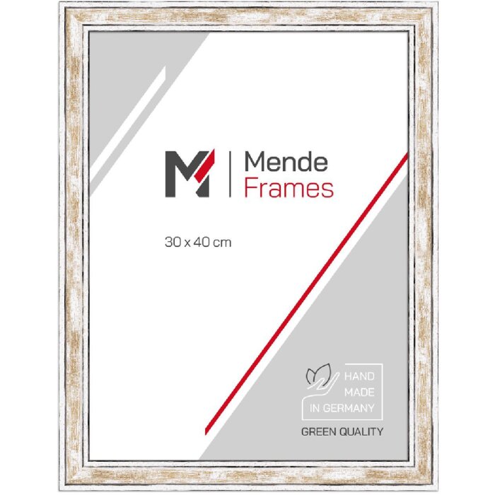 MendeFrames Bilderrahmen H460 Vintage gold 24x30 cm Klarglas