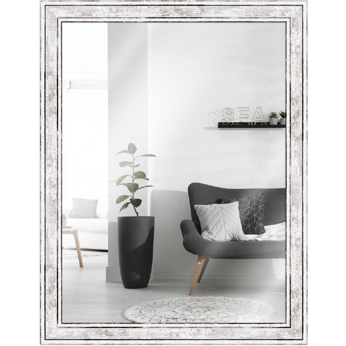 MendeFrames Wandspiegel H460 Vintage Optik silber 20x40 cm