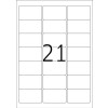 Adresné štítky Premium A4, biely papier 63,5x38,1 mm matný 210 ks.