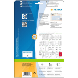 Adresné štítky Premium A4, biely papier 99,1x38,1 mm matný 140 ks.