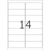 Adresné štítky Premium A4, biely papier 99,1x38,1 mm matný 140 ks.