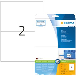HERMA Štítky Premium A4 biely 210x148 mm...