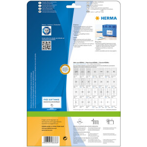 HERMA Štítky Premium A4 biely 210x148 mm matný papier 20 ks