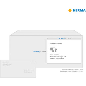 HERMA Štítky Premium A4 biely 210x148 mm matný papier 20 ks