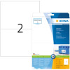 HERMA Štítky Premium A4 biely 210x148 mm matný papier 20 ks