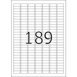 HERMA etikety A4 žlté 25,4x10 mm papier matný 3780 kusov